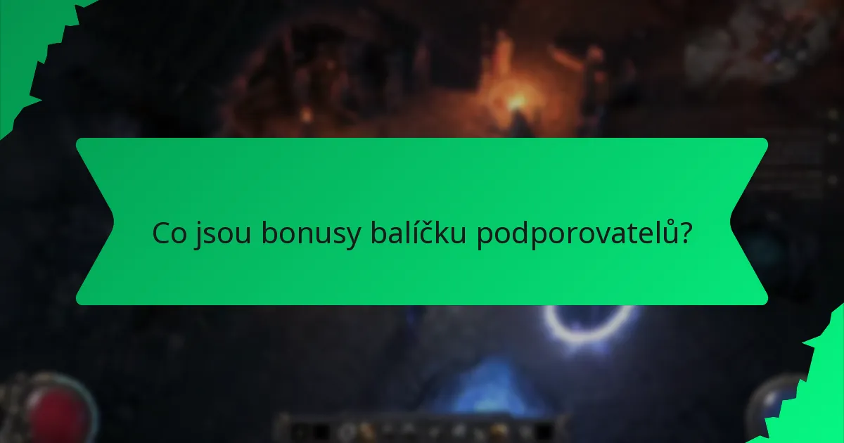 Jak se určuje vzácnost bonusů balíčku podporovatelů?