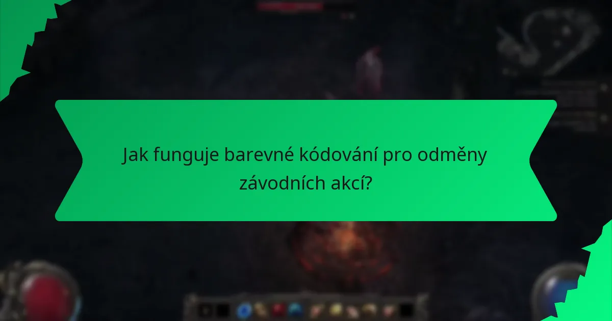 Jak funguje barevné kódování pro odměny závodních akcí?