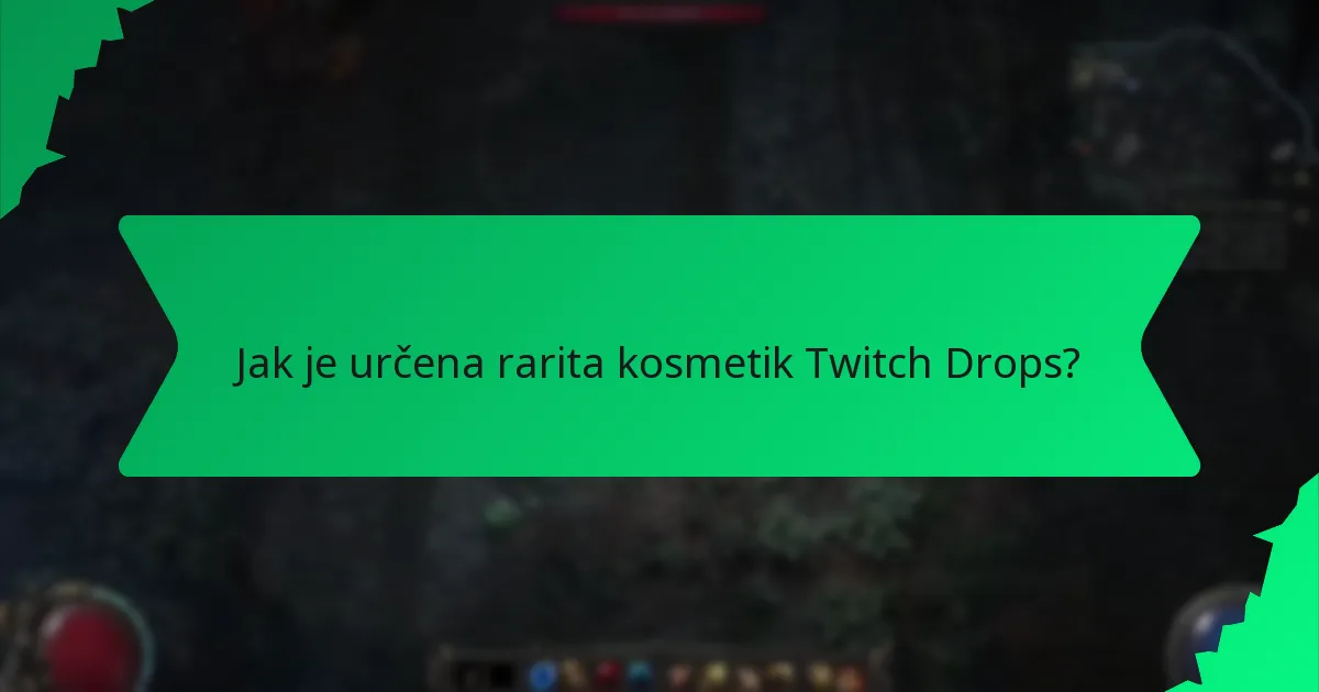 Jaké barevné možnosti jsou k dispozici pro kosmetiky Twitch Drops?