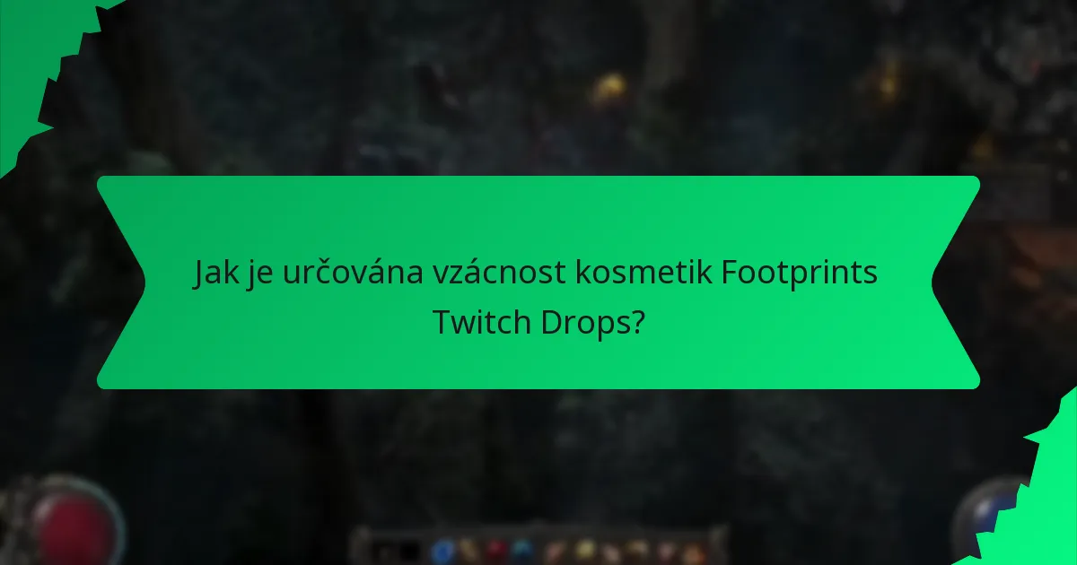 Jaké barevné varianty jsou k dispozici pro kosmetiky Footprints Twitch Drops?