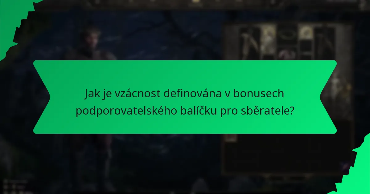 Jakou roli hraje barva v bonusech podporovatelského balíčku pro sběratele?