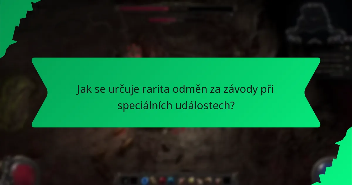 Jaké efekty mají odměny za závody při speciálních událostech?