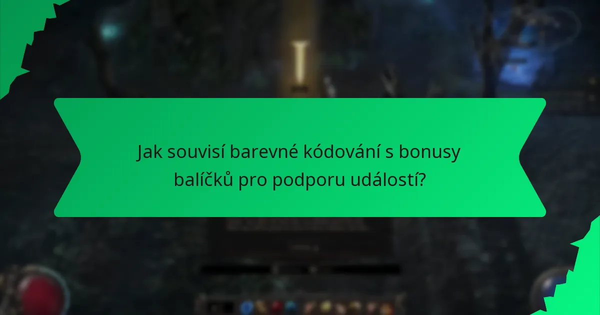 Jaké efekty poskytují bonusy balíčků pro podporu událostí?