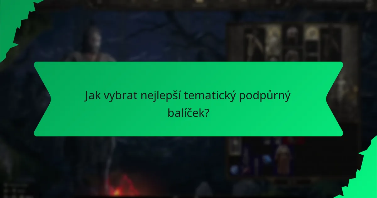 Jakou roli hraje barva v tematických bonusech z podpůrných balíčků?