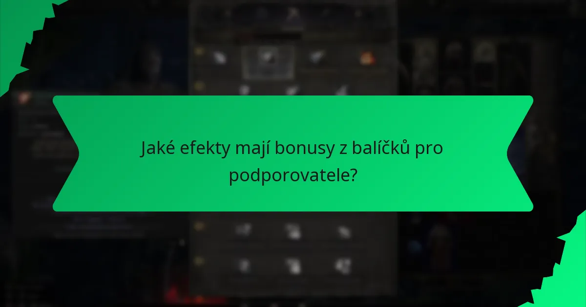 Kde zakoupit exkluzivní bonusy z balíčků pro podporovatele?